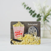 Movie Night Party Kaart (Staand voorkant)