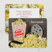 Movie Night Party Kaart (Voorkant / Achterkant)