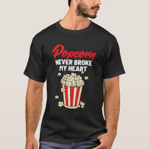 Movie Night Popcorn Nooit gebroken hart theater Ci T-shirt