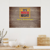 Movie Night-Poster personaliseren Poster (Keuken)