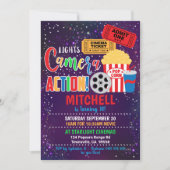 Movie Party Invitation Cinema Party Kaart (Voorkant)
