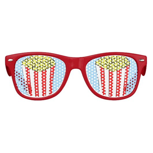 Movie Party Popcorn Kinder Zonnebril (Voorkant)