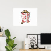 Movie Popcorn Poster (Thuiskantoor)