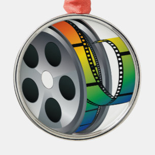 Movie Reel 2 Metalen Ornament