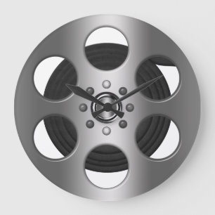Movie Reel (afgedrukt vlak) Grote Klok