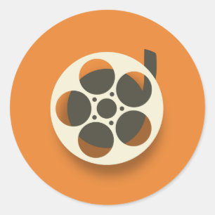 Movie Reel Ronde Sticker