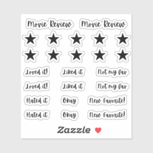 Movie Review Movie Journal-Stickers Sticker