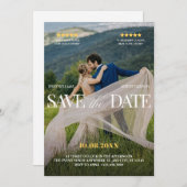 Movie romantic wedding  save the date (Voorkant / Achterkant)