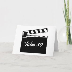 Movie Slate Clapperboard Board Verjaardag Kaart