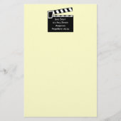 Movie Slate Clapperboard Briefpapier (Voorkant)