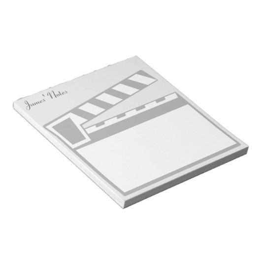 Movie Slate Clapperboard-laptop Notitieblok (Schuin)