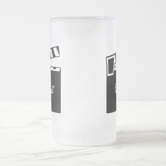 Movie Slate Clapperboard Matglas Bierpul (Center)