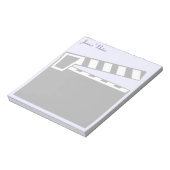 Movie Slate Clapperboard Notitieblok (Gedraaid)