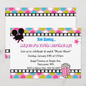 Movie Star Birthday Kaart (Voorkant / Achterkant)