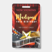 MOVIE STAR HOLLYWOOD BROADWAY Birthday VIP Pass Ba