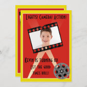 Movie Star Invite Kaart (Voorkant / Achterkant)