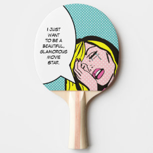 Movie Star Pop Art Ping Pong Paddle Tafeltennisbatje