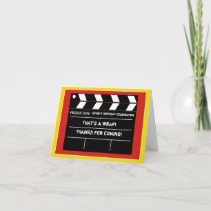 Movie Star Thank You Card Bedankkaart