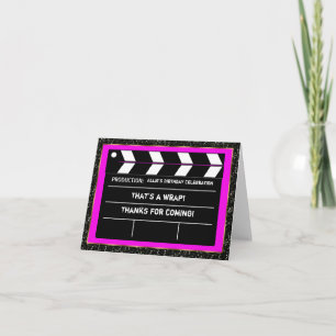 Movie Star Thank You Card Bedankkaart
