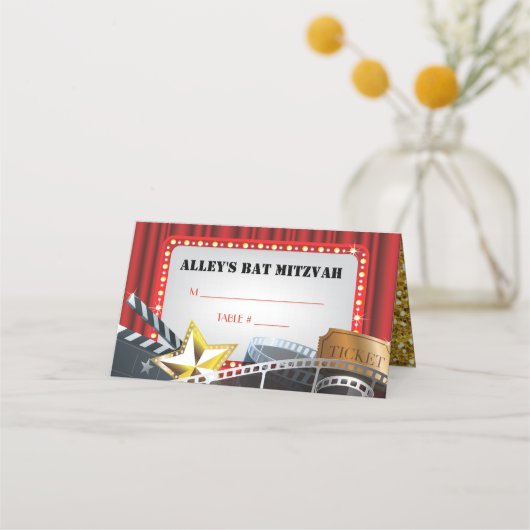 MOVIE STAR VIP Bar Bat Mitzvah Zitplaatsen Escort  (Voorkant)