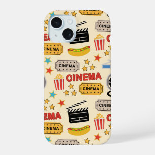 Movie Theater leuk patroon iPhone 15 Hoesje