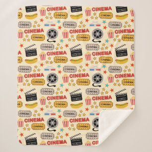 Movie Theater leuk patroon Sherpa Deken
