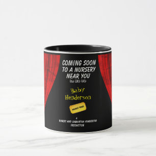 Movie Theme Funny New Baby kondiging  Mok