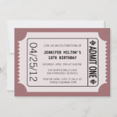 Movie Ticket Kaart (Voorkant)