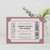 Movie Ticket Kaart (Staand voorkant)