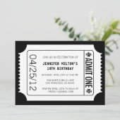 Movie Ticket Kaart (Staand voorkant)