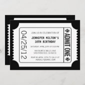 Movie Ticket Kaart (Voorkant / Achterkant)