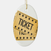 Movie Ticket Keramisch Ornament (Rechts)