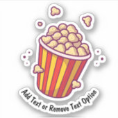 Movie Time Popcorn Sticker (Voorkant)