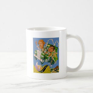 Movin' On Blue Sky Caricatuur Koffiemok