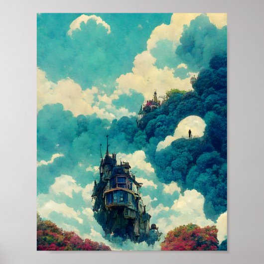 Moving Castle Poster (Voorkant)