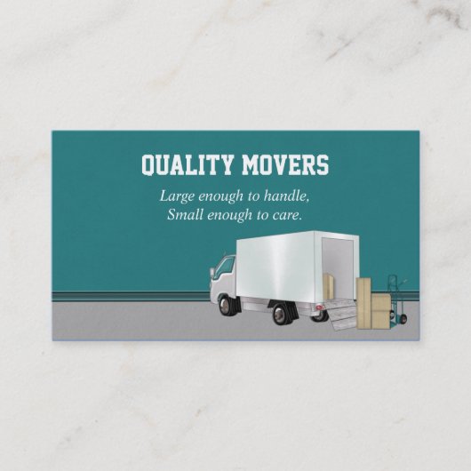 Moving Company, Carte de visite (Devant)