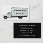 Moving Company, Carte de visite (Devant / Derrière)