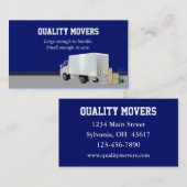 Moving Company, Carte de visite (Devant / Derrière)