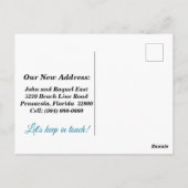 Moving Faire-part belle plage Carte postale (Dos)