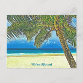 Moving Faire-part belle plage Carte postale (Devant)