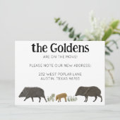 MOVING FAIRE-PART Javelina Family Carte Sud-Ouest (Debout devant)