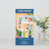 Moving Faire-part Nouveau Appartement Carte sans a (Debout devant)