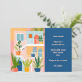 Moving Faire-part Nouvelle adresse Appartement col (Debout devant)