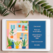 Moving Faire-part Nouvelle adresse Appartement col