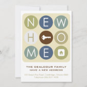 Moving House Faire-part - Typographie rétro (Devant)