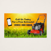 Mowing Service Business Card Lawn Care (Dos)