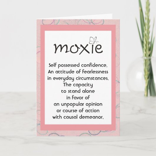Moxie Definition-kaart Kaart (Voorkant)