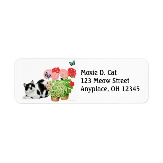 Moxie Kat met etiket Butterflies (Voorkant)