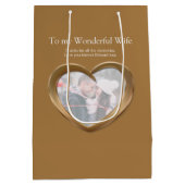 Moyen 8e anniversaire mariage de bronze sac cadeau cadea (Dos)