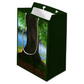 Moyen À côté du sac cadeau d'eau douce (Dos Angle)